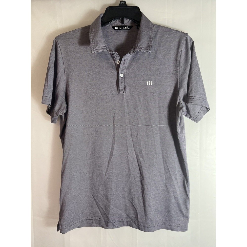 Travis Mathew  Mens Polo Golf Shirt Light Purple Short Sleeve Pima Cotton